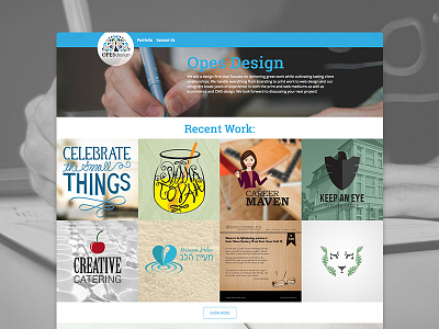 Opes is live! branding design jekyll opes portfolio startup web design website