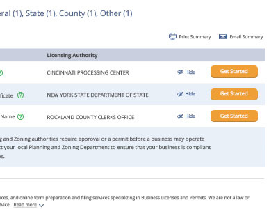 License report results page data files grid license reports ui ux