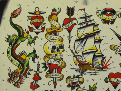 Traditional Tattoo Flash 2 flash spitshading tattoo traditional watercolors