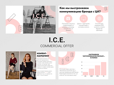 Ice, an online clothing store branding design graphic design presentation