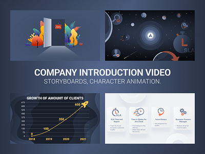 Company Introduction Video animation branding design graphic design illustration logo motion graphics typography ui vector