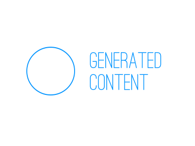 Generated Content logo logo redesign
