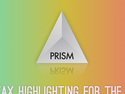 Prism website concept header prism