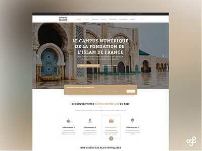 Le campus de la Fondation de l'Islam de France agence agenceweb amazing branding design entrepreneur entrepreneurship entreprise ui ux webdesign