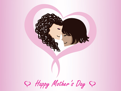Mother's Day 2021 dribbbleweeklywarmup illustration illustrator love mothersday