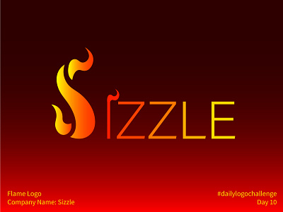 #dailylogochallenge - Day 10 dailylogochallenge fire flame food gradient heat hot illustration logo logo design logo mark restaurant sizzle smoke smoky