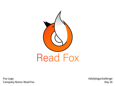 #dailylogochallenge - Day 16 dailylogochallenge fox fox logo geometric gradient illustration logo logo design logo mark logotype minimal orange read read fox red round simple text gradient