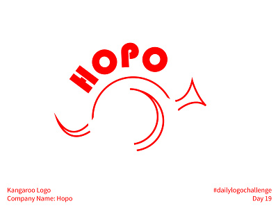 #dailylogochallenge - Day 19 bauhaus dailylogochallenge geometric hop hopo jump kangaroo kangaroo logo line art linework logo logo design logo mark logotype minimal plain simple vector