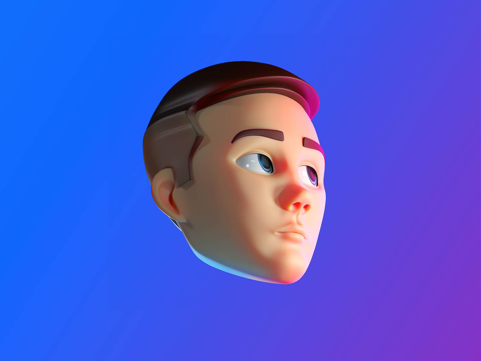 3D character user pic by Alexander Shumikhin on Dribbble