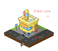 Pixel Art ice cream pixel art pixelart
