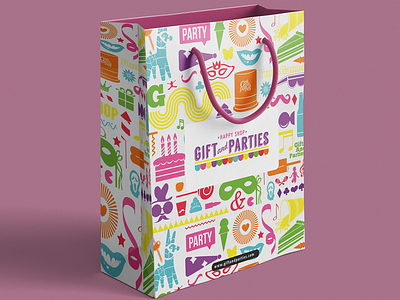 Gift & Parties bag branding colorfull gift kids packaging party