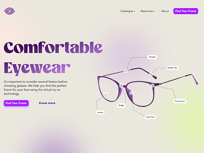 Eyewear Company Landing Page