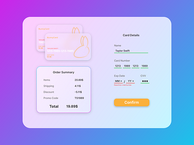 Credit Card Checkout - DailyUI 002