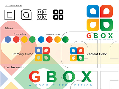 G Box logo (Try for Google) best logo box logo brand identity branding colorful logo graphics design illustration logo design top logo