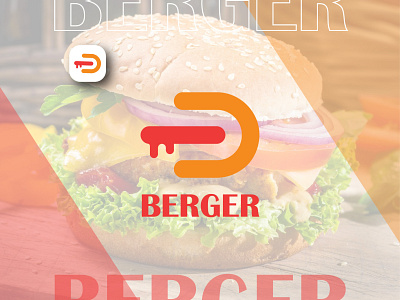 BERGER Logo berger icon berger logo brand and identity brand identity creative logo food design food icon food logo illustration logo logo design minimal logo vector