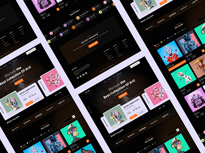 NFT Marketplace Website Design Exploration