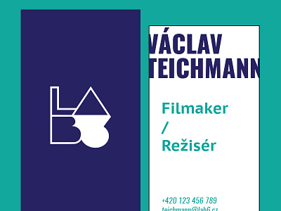 Lab6 Business Cards agency branding design film filmmaker logo logotype movie