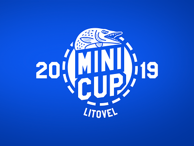 Minicup 2019 Logotype active ball children fish handball player playful spike sport