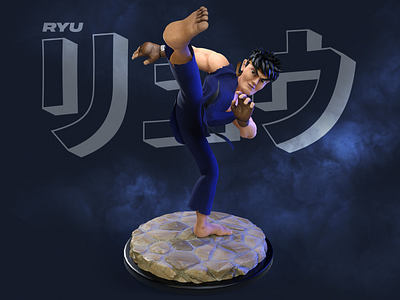 Ryu blue 3D