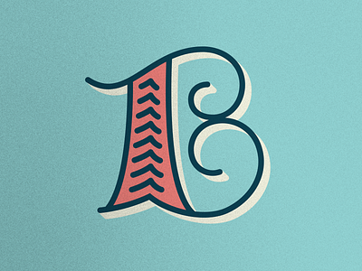 36 Days of Type: Letter B b decorative letter lettering vector