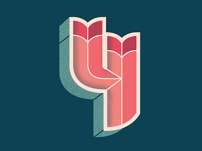 36 Days of Type: Letter Y dimension inline letter lettering vector