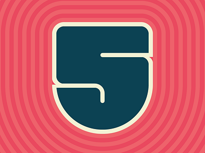 36 Days of Type: Number 5 lettering number sanserif vector