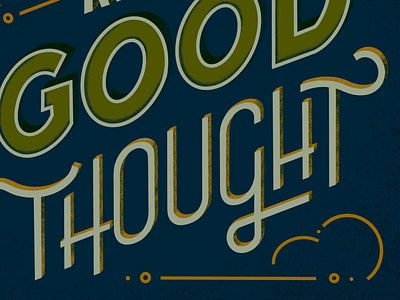 Keep a Good Thought dimension ipad lettering outline procreate sans serif texture