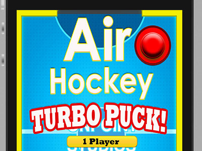 Airhockey game menu screen air hockey iphone game layout design uiux