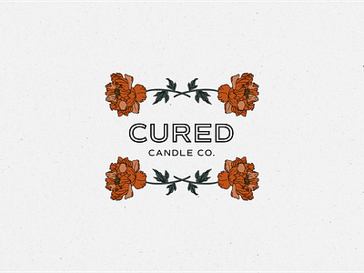 Cured Candle Co. branding design graphic design illustration logo