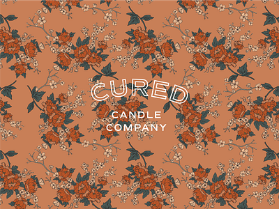 Cured Candle Co. Brand Pattern brand pattern branding design graphic design illustration logo