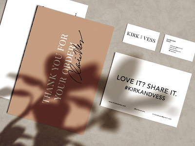 Kirk & Vess Print Material branding design graphic design logo