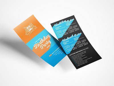 Altitude Trampoline Park Rack Card design flyer graphic design print material rack card