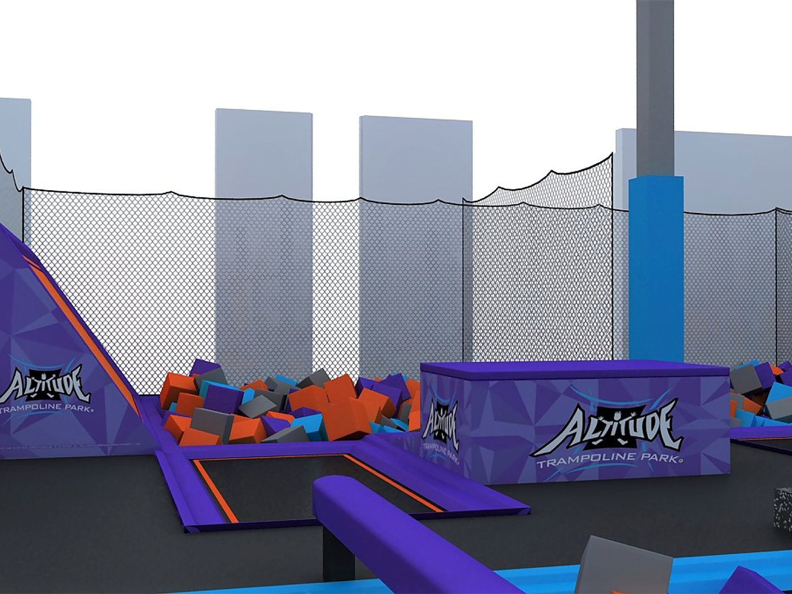 Altitude Trampoline Park Padding by Victoria Blosch on Dribbble