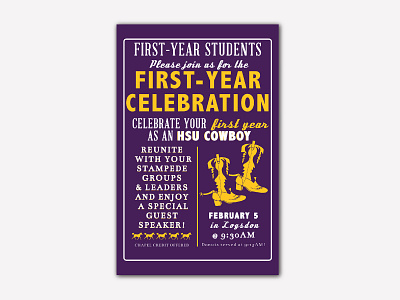 Hardin-Simmons University Poster Design design graphic design illustration poster print