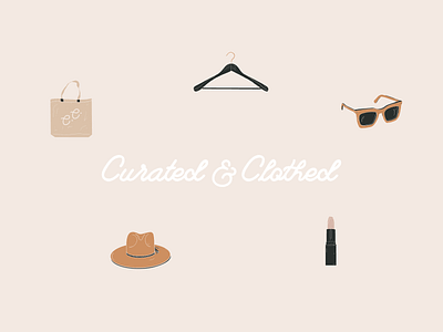 Curated  & Clothed Brand Illustrations