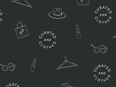 Curated & Clothed Brand Pattern