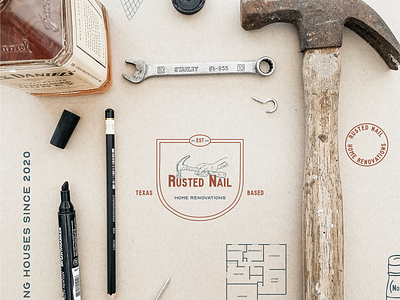Rusted Nail Brand Design brand pattern branding design graphic design illustration