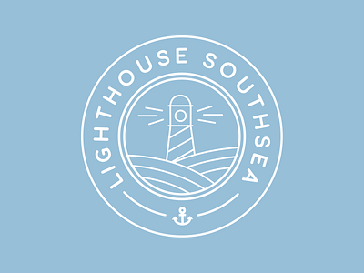 Logo design for Lighthouse Southsea blue brand design brand identity branding design logo logo design logo designer typography