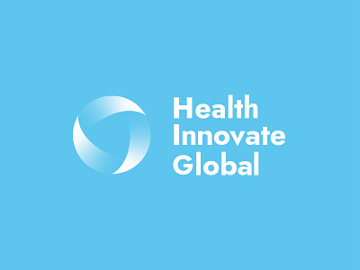 Health Innovate Global logo blue brand design brand identity branding design icon logo logo design logo designer