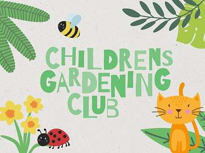 Gardening club logo and branding