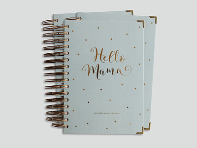 New mama journal hardback cover with gold foil bullet journaling diary design gold foil journal journal design print design typography