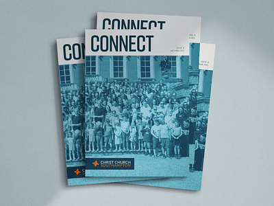 Magazine cover design for Connect magazine