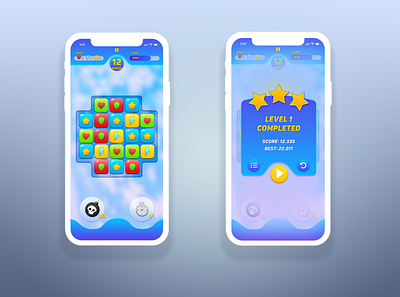 UX#2 - Match3 Mobile Game 2d art completed design game icons inspiration match match3 mobile photoshop ui ux