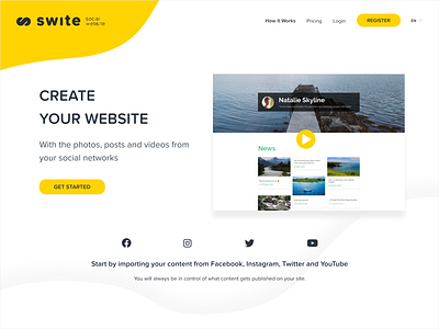 Swite Landing Page