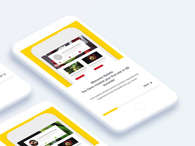 Swite UI - Onboarding Mobile app design mobile onboarding overlay popup tutorial ui ux web yellow