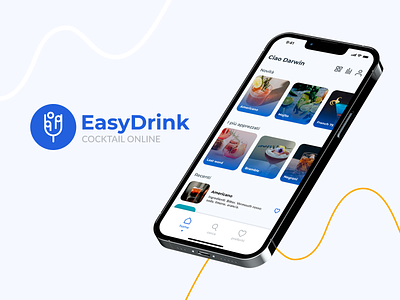 EasyDrink - Concept app art direction design figma prototype ui