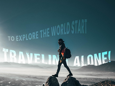 Travel Alone animation art branding design graphic design illustration logo typography vector web