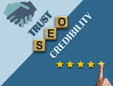 SEO- Trust & Credibility art branding design graphic design illustration illustrator typography vector web website