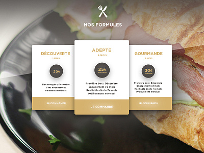 MIF UI design food french maquettage maquette photoshop ui ux web