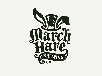March Hare Brewing brewery logo march hare rabbit tophat